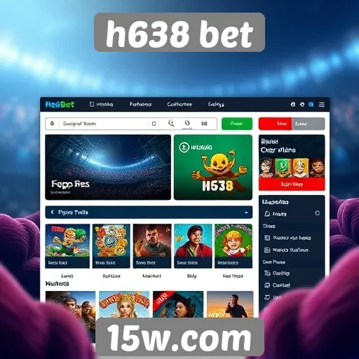 Interface e usabilidade do site H638 bet